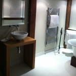 Bathroom basin stand